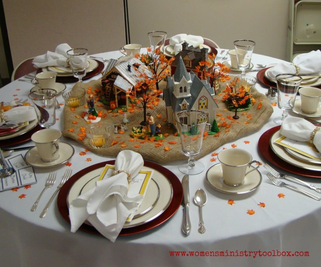 fall scene table