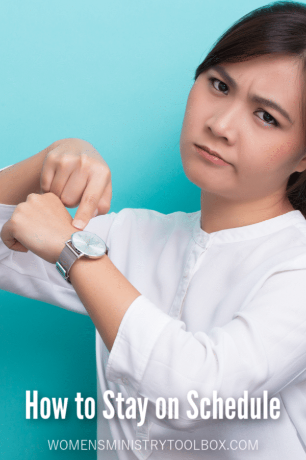 Need some help keeping your Bible study, small group, fellowship, or meeting on schedule?