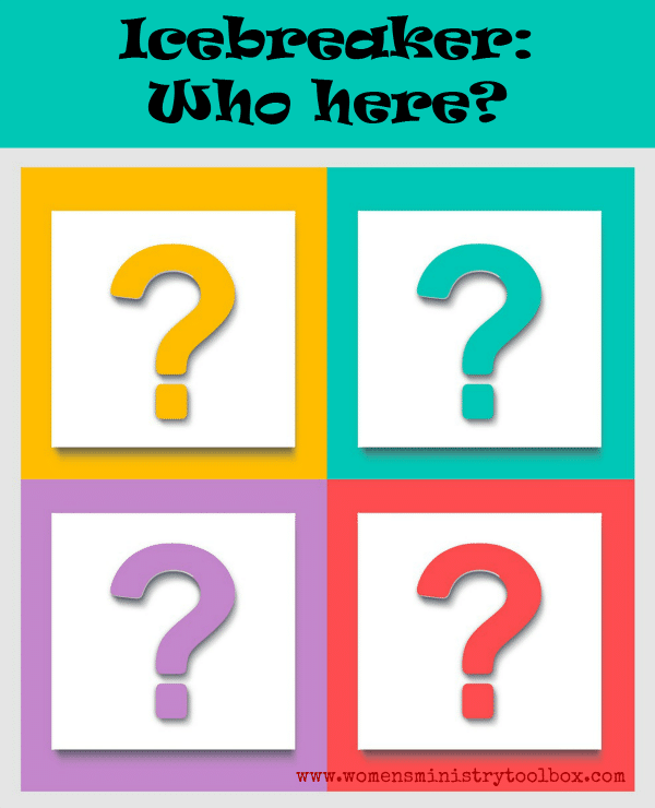 Icebreaker Who here? Is a quick, fun and easy icebreaker game to play!