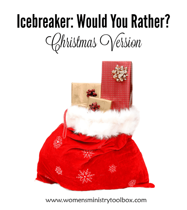 Icebreaker Would You Rather - Christmas Version