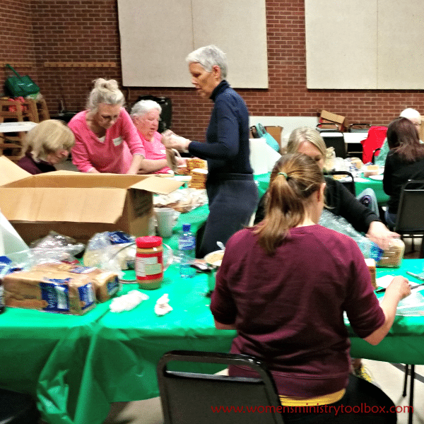 Sandwich assembly stations for Operation Sandwich